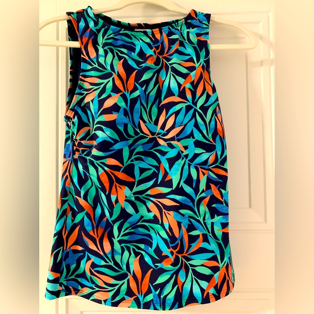 Lands End-NWOT-Womens tankini, sun shirt SPF 50, size 2
